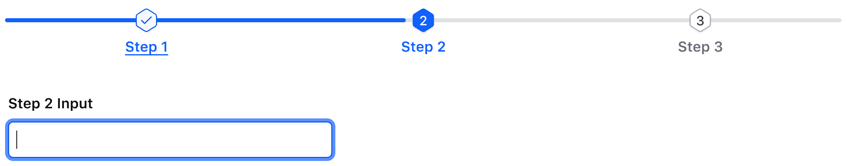 Stepper Nav showing on tab press while focus is on a step, focus moves to next interactive element